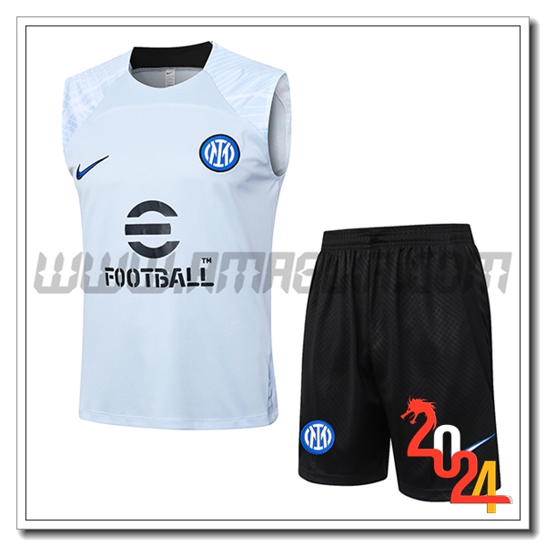 Kit Canotta Allenamento Inter Milan Azzurro 2024 2025
