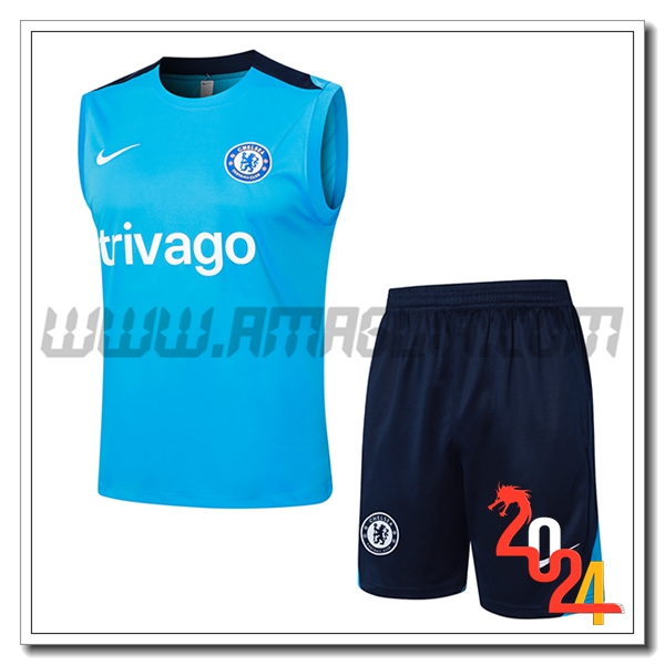 Kit Canotta Allenamento FC Chelsea Blu 2024 2025