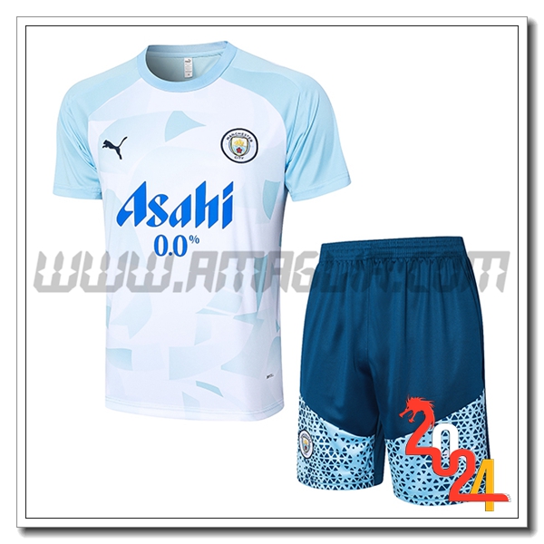Kit Maglia Allenamento Manchester City Azzurro 2024 2025