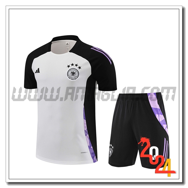 Kit Maglia Allenamento Germania Bianco/viola/Nero 2024 2025