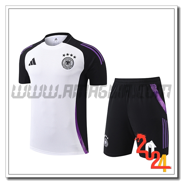 Kit Maglia Allenamento Germania Bianco/Nero/viola 2024 2025