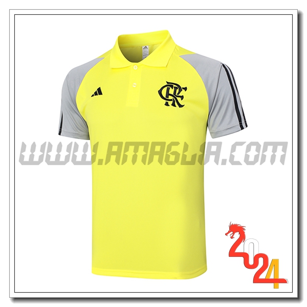 Maglia Polo Flamengo Giallo/Nero/Grigio 2024 2025