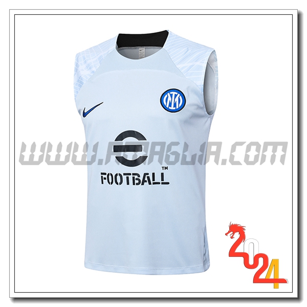 Canotta Allenamento Inter Milan Azzurro 2024 2025