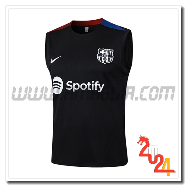 Canotta Allenamento FC Barcellona Nero/Rosso/Blu 2024 2025