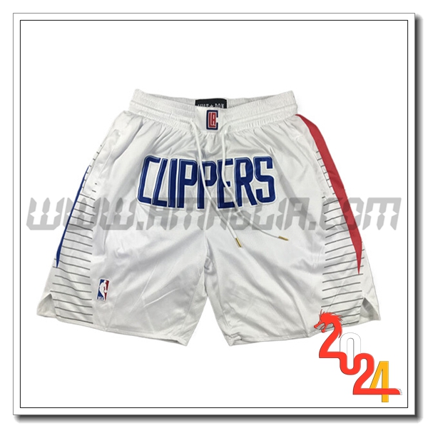 Pantaloncini NBA Los Angeles Clippers 2024/25 Bianco/Rosso/Blu