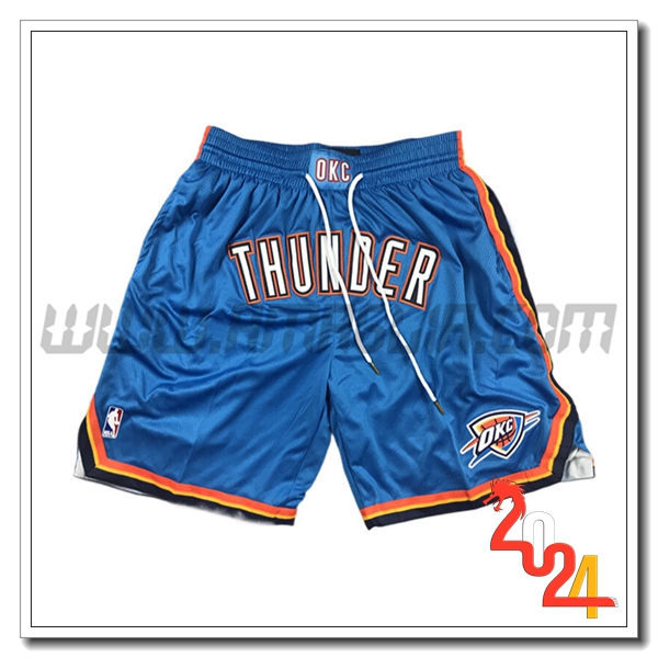 Pantaloncini NBA Oklahoma City Thunder 2024/25 Blu/Arancia