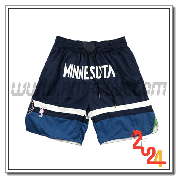 Pantaloncini NBA Minnesota Timberwolves 2024/25 Blu -03
