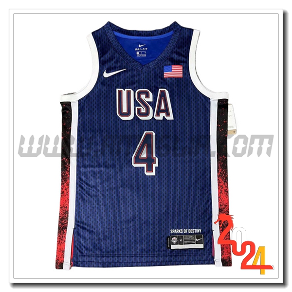 Maglia USA (CURRY #4) 2024/25 Blu