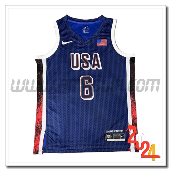 Maglia USA (JAMES #6) 2024/25 Blu