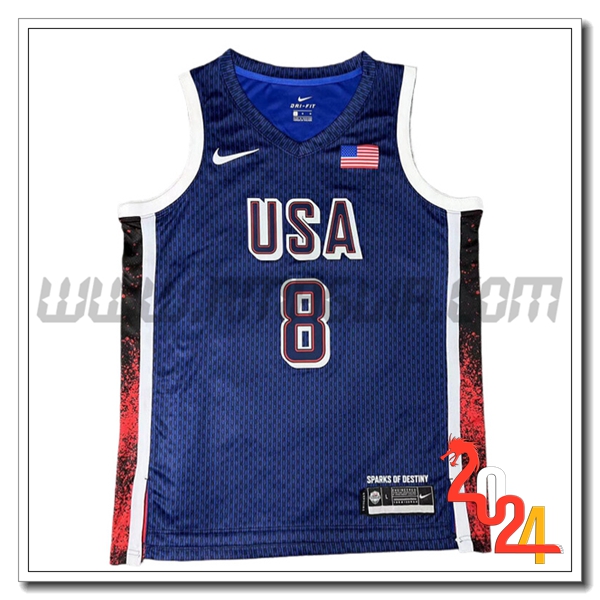 Maglia USA (LEONARD #8) 2024/25 Blu