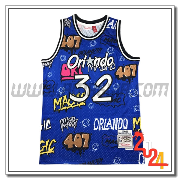 Maglia Orlando Magic (O'NEAL #32) 2024/25 Blu