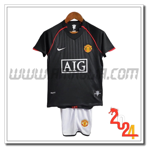 Maglia Retro Manchester United Bambino Seconda 2007/2008