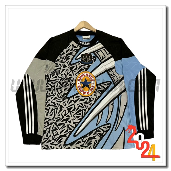 Maglia Retro Newcastle United Maniche lunghe Blu 1995/1996