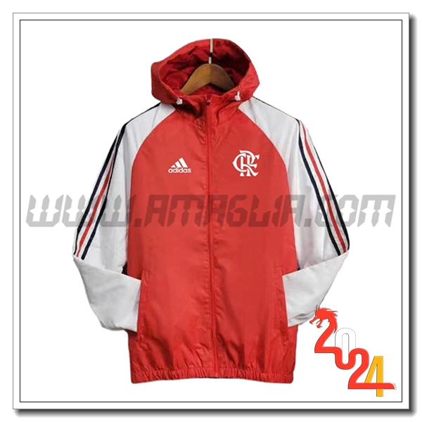 Giacca A Vento Flamengo Rosso/Bianco 2024 2025