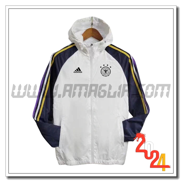 Giacca A Vento Germania Bianco/Blu 2024 2025