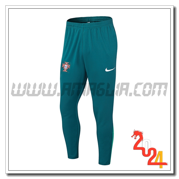 Pantaloni Allenamento Portogallo Verde 2024 2025