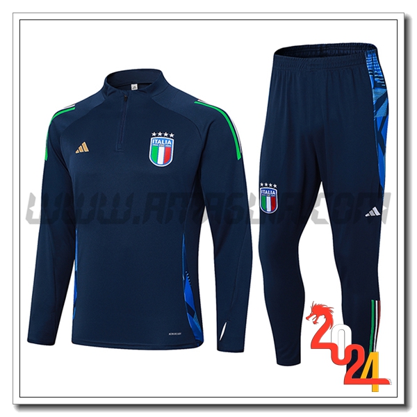Tuta Allenamento Italia Blu Reale 2024 2025