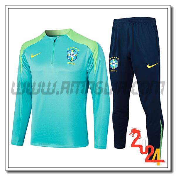 Tuta Allenamento Brasile Verde 2024 2025 -02
