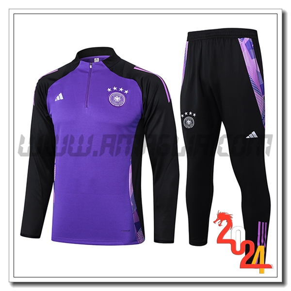 Tuta Allenamento Germania viola/Nero 2024 2025 -02