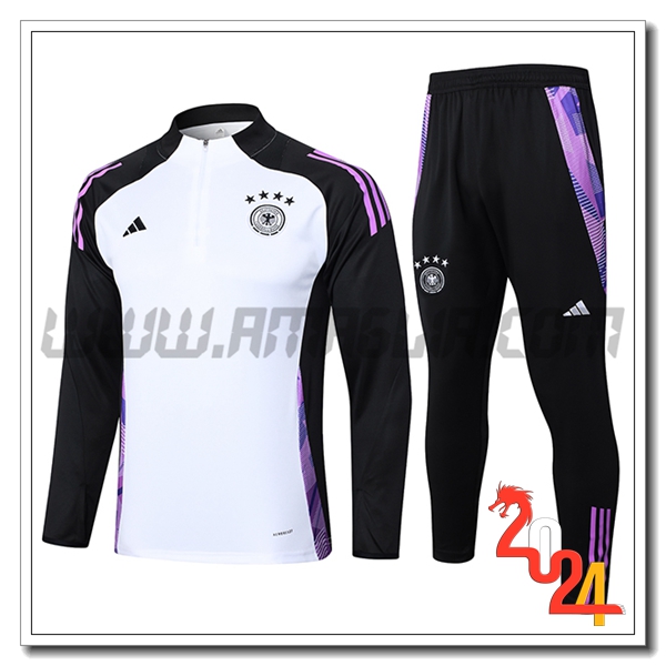Tuta Allenamento Germania Bianco/viola/Nero 2024 2025