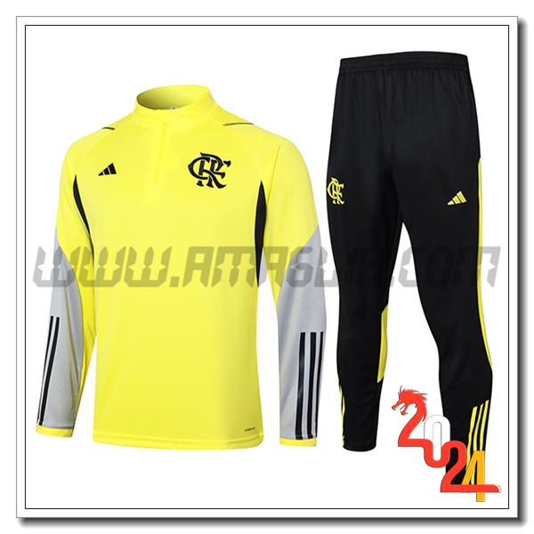 Tuta Allenamento Flamenco Giallo/Grigio/Nero 2024 2025