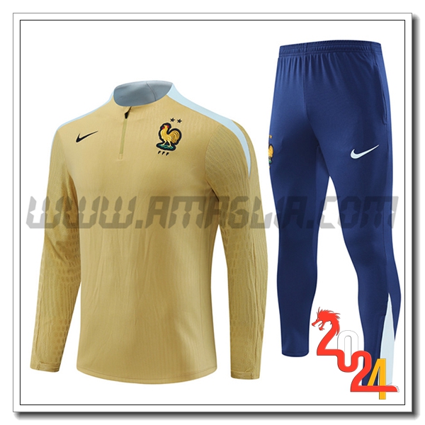 Tuta Allenamento Francia Giallo/Blu 2024 2025