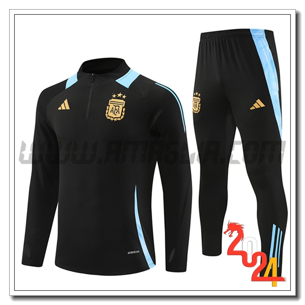 Tuta Allenamento Argentina Nero/Blu 2024 2025 -02