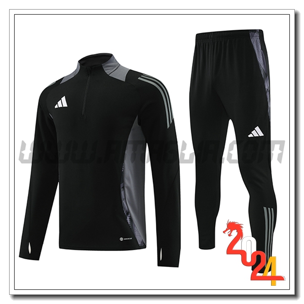 Tuta Allenamento Adidas Nero/Grigio 2024 2025 -02