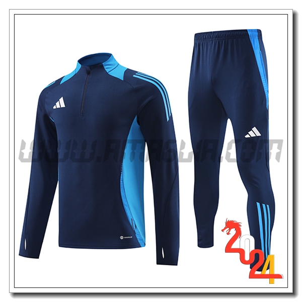 Tuta Allenamento Adidas Blu Reale 2024 2025