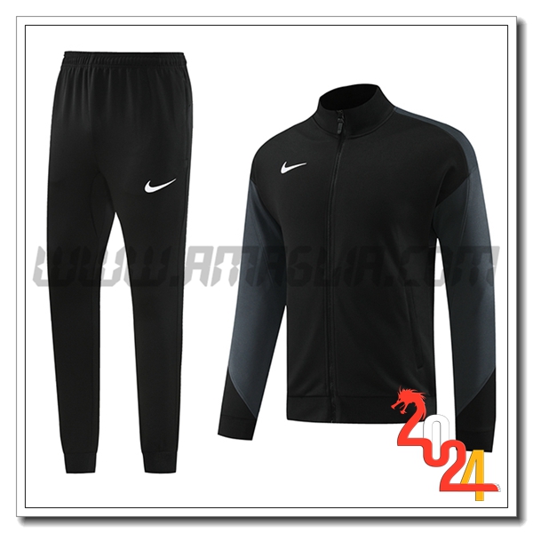 Tuta Allenamento Giacca Nike Nero/Grigio 2024 2025