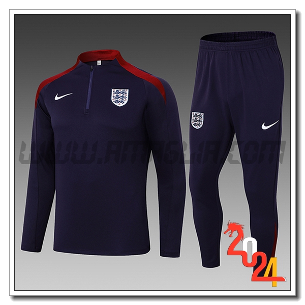 Tuta Allenamento Inghilterra Bambino Viola/Rosso 2024 2025