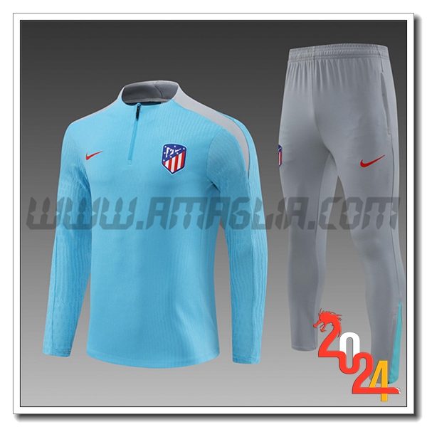 Tuta Allenamento Atletico Madrid Bambino Azzurro 2024 2025