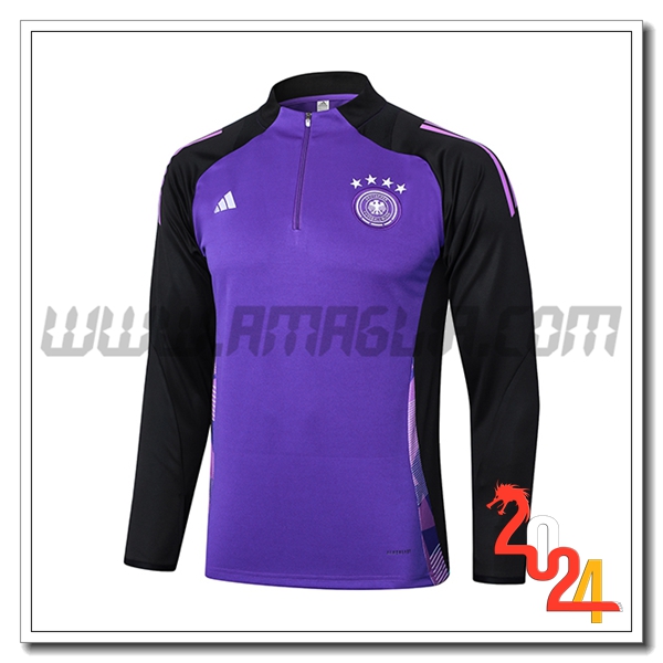 Felpa Allenamento Germania viola/Nero 2024 2025 -02