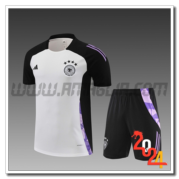 Kit Maglia Allenamento Germania Bambino Bianco/viola/Nero 2024 2025