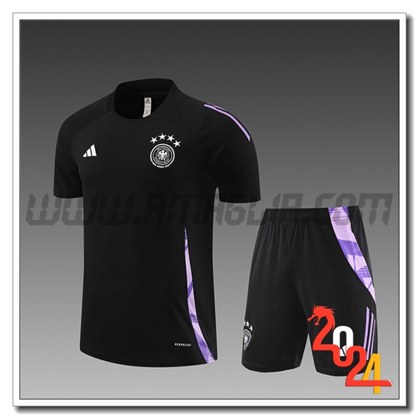 Kit Maglia Allenamento Germania Bambino Nero/viola 2024 2025