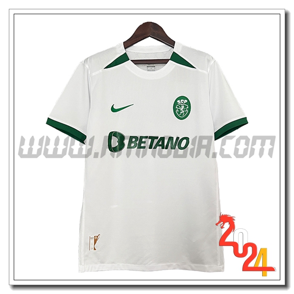 Maglia Calcio Sporting Edizione speciale 2024 2025 Bianco