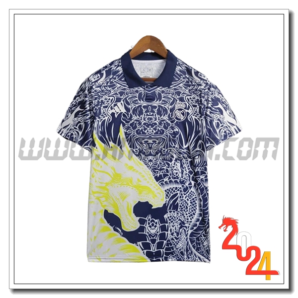 Maglia Calcio Real Madrid Edizione speciale 2024 2025 Blu Bianco