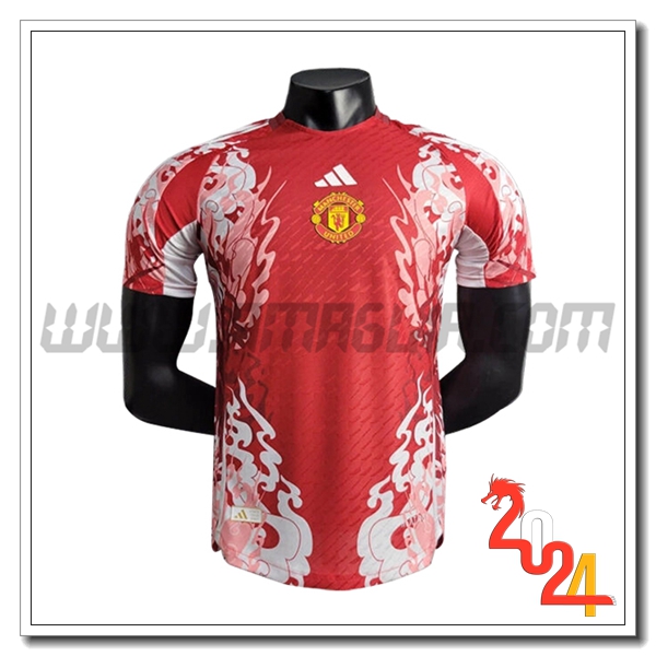 Maglia Calcio Manchester United Edizione speciale 2024 2025 Rosso