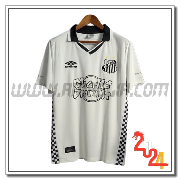 Maglia Calcio Santos FC Edizione speciale 2024 2025 Bianco