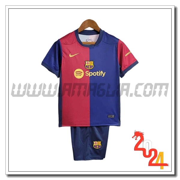 Kit Maglia FC Barcellona Bambino Prima 2024 2025