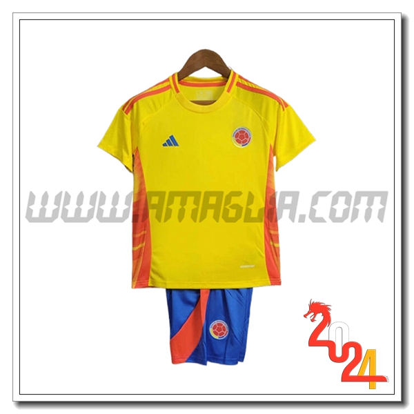 Nuovo Kit Maglia Colombia Bambino Prima 2024 2025