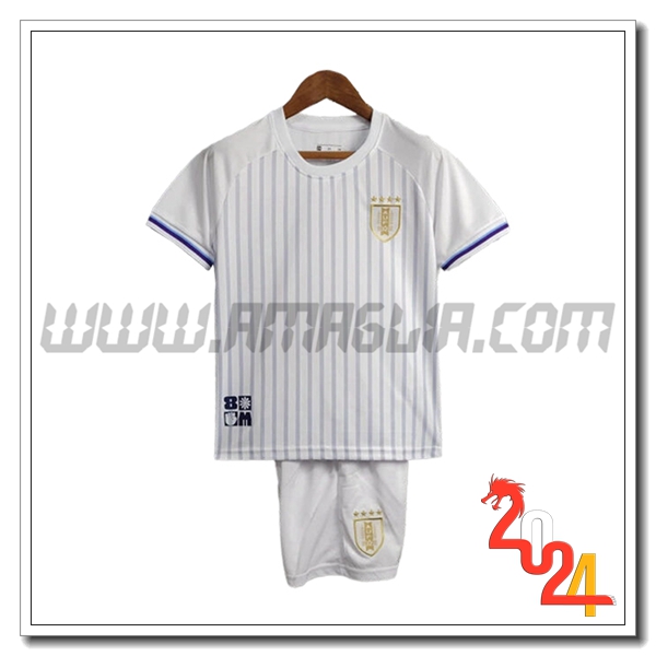 Kit Maglia Uruguay Bambino Seconda 2024 2025