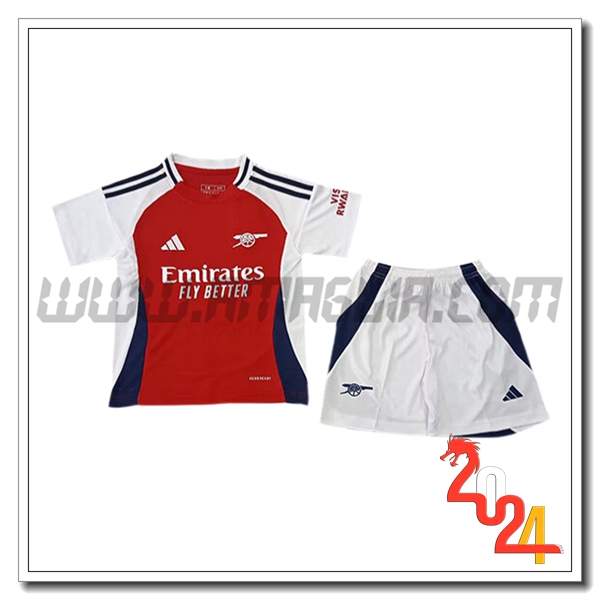 Kit Maglia Arsenal Bambino Prima 2024 2025