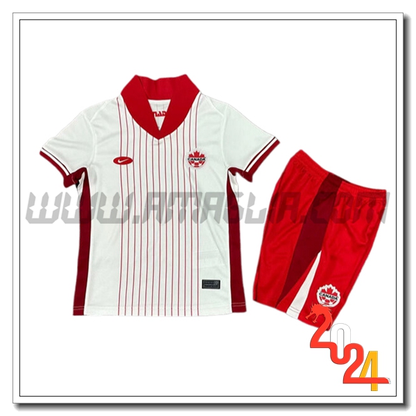 Kit Maglia Canada Bambino Seconda 2024 2025