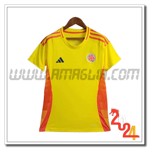 Maglia Calcio Colombia Donne Prima 2024 2025