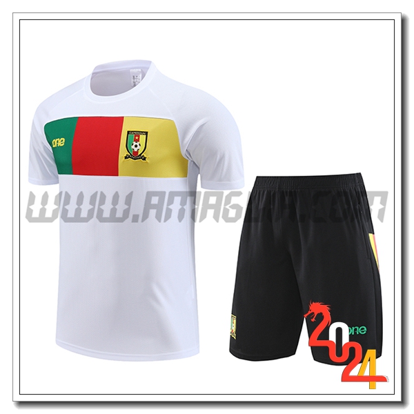 Kit Maglia Allenamento Camerun Bianco 2024 2025