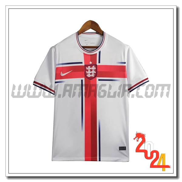 T Shirt Allenamento Inghilterra Bianco/Rosso 2024 2025