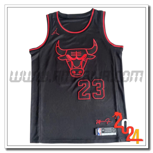 Maglia Chicago Bulls (JORDAN #23) 2024/25 Nero/Rosso -05