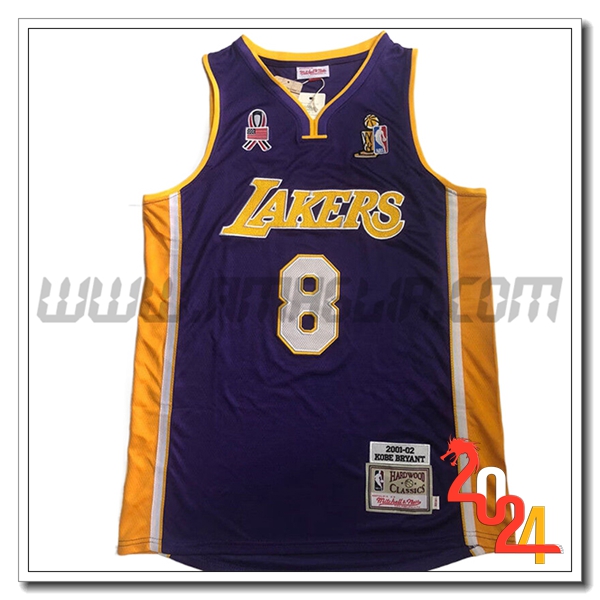 Maglia Los Angeles Lakers (BRYANT #8) 2024/25 viola/Giallo