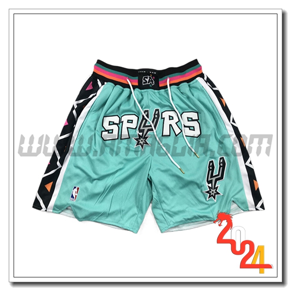 Pantaloncini NBA San Antonio Spurs 2024/25 Verde/Nero